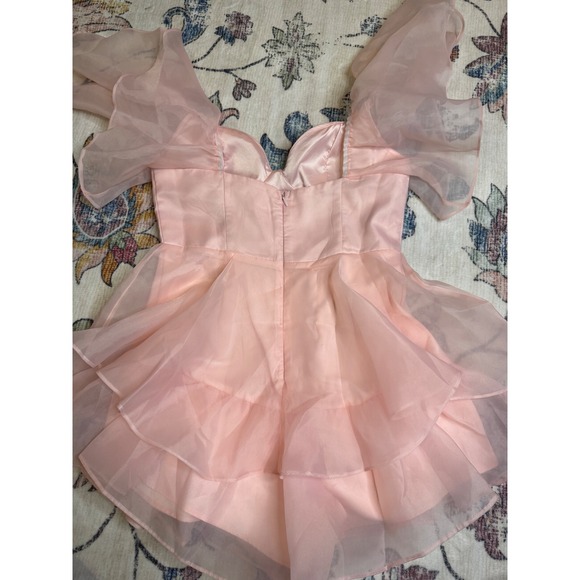 Selfie Leslie Layered Ruffle Romper NWT Women's Large Fairycore - Picture 7 of 12